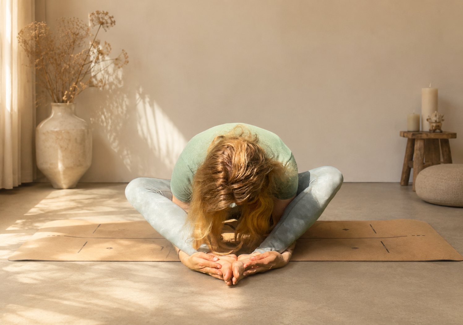 Yin Yoga vlinderhouding voorover, praktische voorbereiding op een Yin-les
